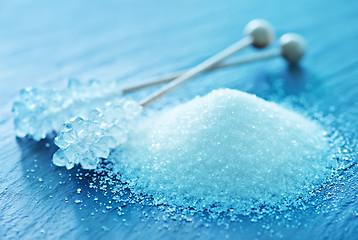 Image showing White sugar crystals