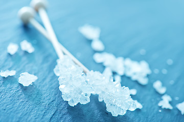 Image showing White sugar crystals