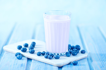 Image showing blueberry yogurt