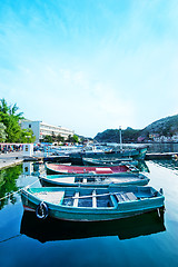 Image showing Boats and yachts in port