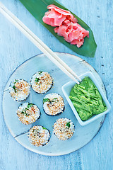 Image showing fresh sushi 