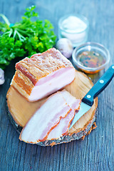 Image showing smoked lard