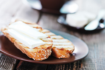 Image showing bread with butter