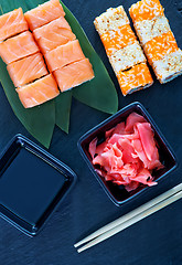 Image showing fresh sushi 