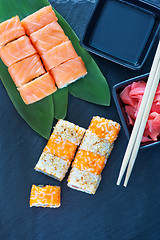 Image showing fresh sushi 