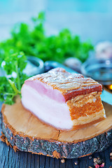 Image showing smoked lard