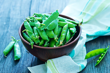 Image showing green peas