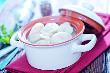 Image showing boiled pelmeni