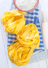 Image showing raw pasta