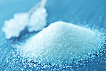 Image showing White sugar crystals