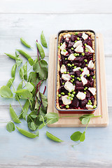 Image showing beetroot tart