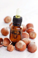 Image showing hazelnut essential oil