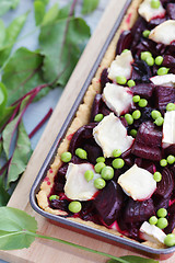 Image showing beetroot tart