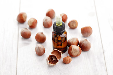 Image showing hazelnut essential oil