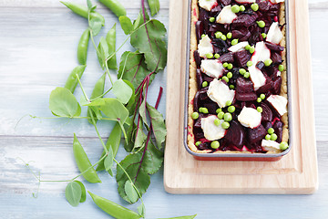 Image showing beetroot tart