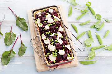 Image showing beetroot tart