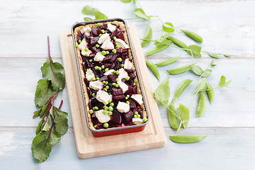 Image showing beetroot tart