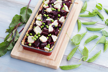 Image showing beetroot tart