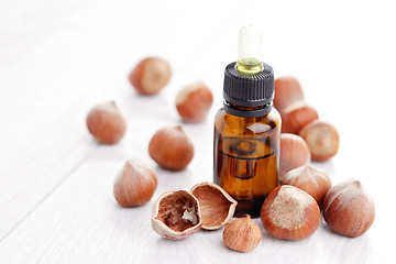 Image showing hazelnut essential oil