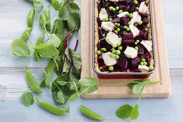 Image showing beetroot tart