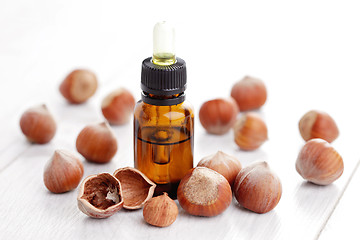 Image showing hazelnut essential oil