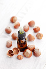 Image showing hazelnut essential oil