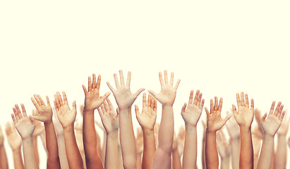 Image showing human hands waving hands