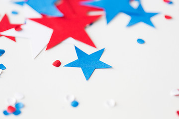 Image showing stars confetti on american independence day party