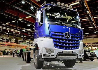 Image showing Mercedes Benz Arocs 3663 Finland Edition on Display