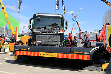 Image showing Volvo FH16 and Pajakulma PURE Epsilon Rotation Plough on Display