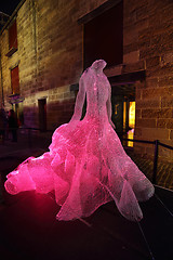 Image showing The Dresses fibre optic The Rocks at Vivid Sydney