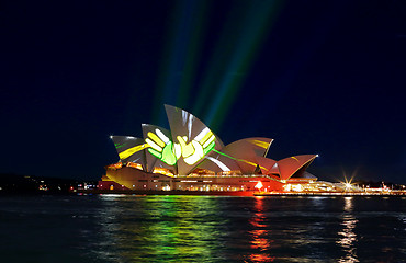 Image showing Sydney Opera House during Vivid Sydney