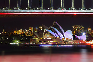 Image showing Sydney Opera House during Vivid Sydney