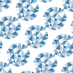 Image showing Geometric seamless pattern with gems. Vector illustration.