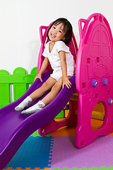 Image showing Children Sliding