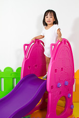 Image showing Children Sliding