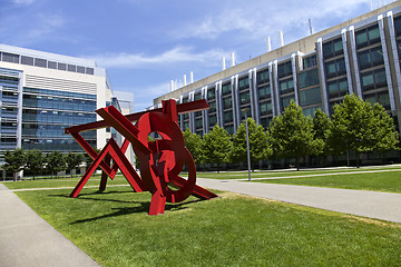 Image showing Red Sculpture,  Boston