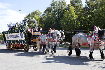 Image showing Oktoberfest parade