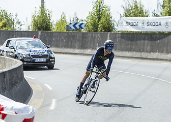 Image showing The Cyclist Giovanni Visconti - Tour de France 2014