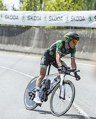 Image showing The Cyclist Thomas Voeckler - Tour de France 2014