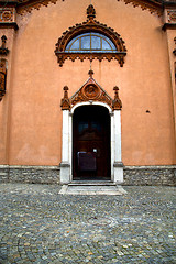 Image showing  italy  lombardy     in  the azzate old   church  closed  