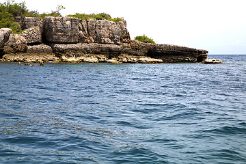 Image showing   blue lagoon   in thailand kho phangan    south china sea