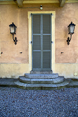 Image showing europe  italy  lombardy      in  the milano old  street lamp