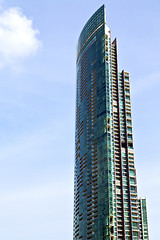 Image showing  bangkok  in office district palaces        skyscraper reflex