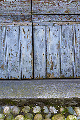 Image showing abstract  house  door     in italy  lombardy  stone