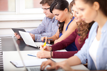 Image showing students studying at school