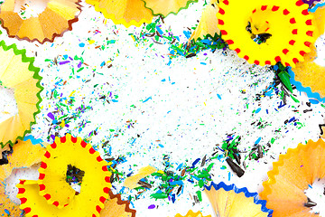 Image showing colored backdrop with crumbs slate