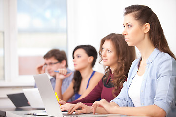 Image showing students studying at school