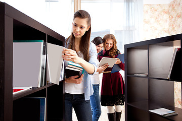 Image showing students in a library