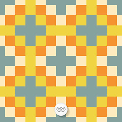 Image showing Seamless geometric background. Mosaic. 